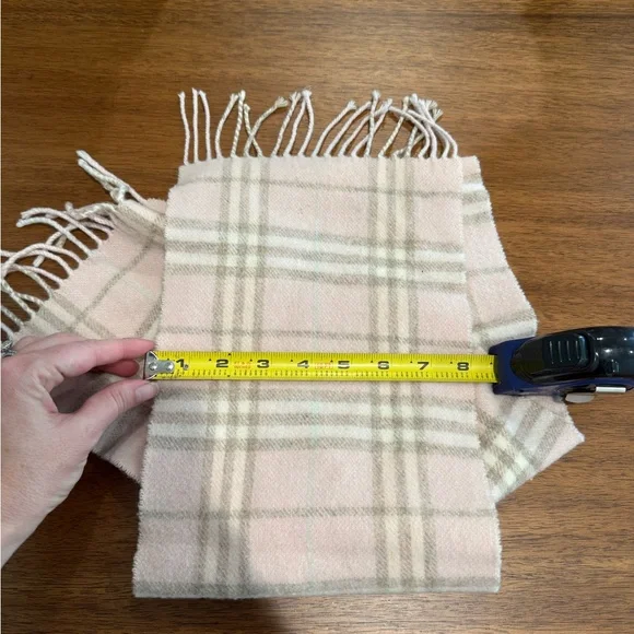 Burberry Pink Plaid Women's Scarf - Picture 3 of 5